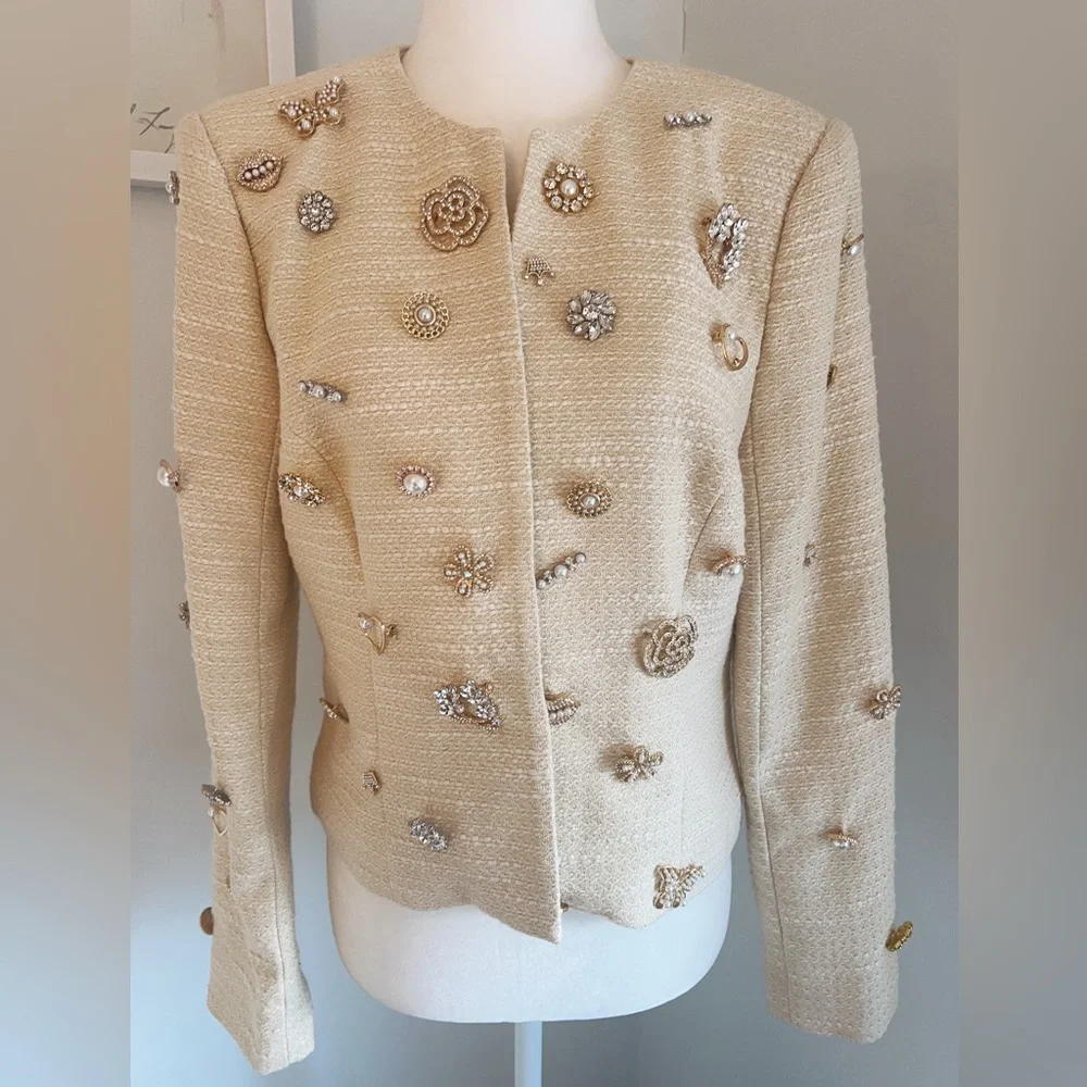 L’Agence Tayla Embellished Boucle Jacket - Picture 5 of 16